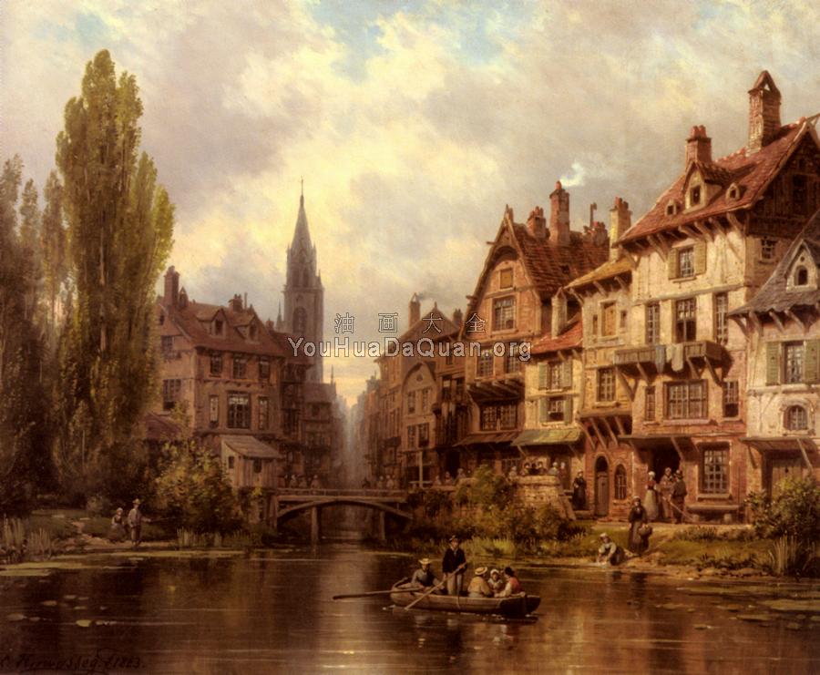 Promenade En Bateau - 小查尔斯·厄弗拉西·库瓦塞格